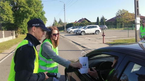 Sprawdzali, czy kierowcy są trzeźwi. Bezpieczny poranek w podbydgoskim Borównie