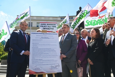 Karol Nawrocki z poparciem NSZZ Rolników Indywidualnych Solidarność