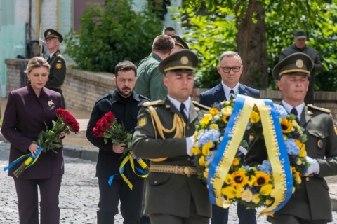 Niezapowiedziana wizyta w Kijowie. Prezydent Polski spotkał się z Wołodymyrem Zełenskim