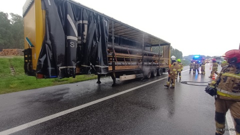 Nietypowy pożar na autostradzie A1 w okolicach Świecia