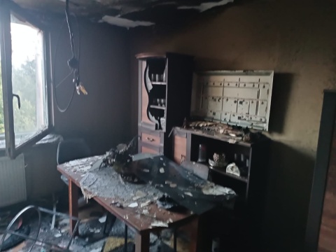 Tragiczny pożar mieszkania w Łaszewie koło Świecia. Zginęła 73-letnia kobieta