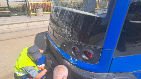 Zderzenie tramwajów na przystanku w Toruniu. Rannych zostało 14 osób