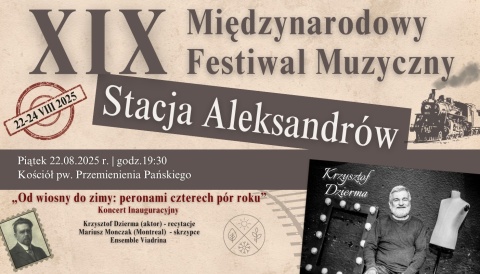 XIX Międzynarodowy Festiwal Muzyczny Stacja Aleksandrów [program]