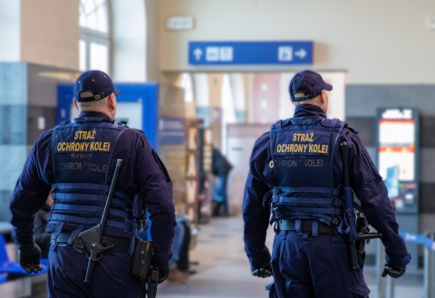 Rzucali kamieniami w przejeżdżający pociąg. SOK-iści z Torunia złapali nietrzeźwych wandali