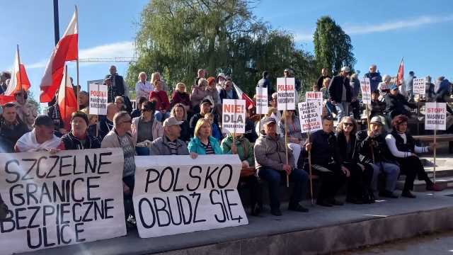 Nie chcemy was tu. Protest przeciwko masowej imigracji w Bydgoszczy [zdjęcia]