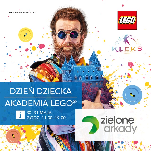 Akademię LEGO poprowadzi sam Pan Kleks. Zabawa na Dzień Dziecka w bydgoskiej galerii