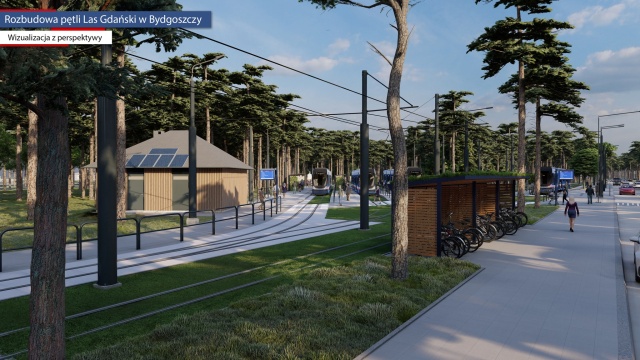 Pętla tramwajowa Las Gdański w Bydgoszczy przejdzie metamorfozę [wizualizacje]