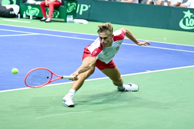 Puchar Davisa w Gdyni: Polacy w opałach po pierwszym dniu