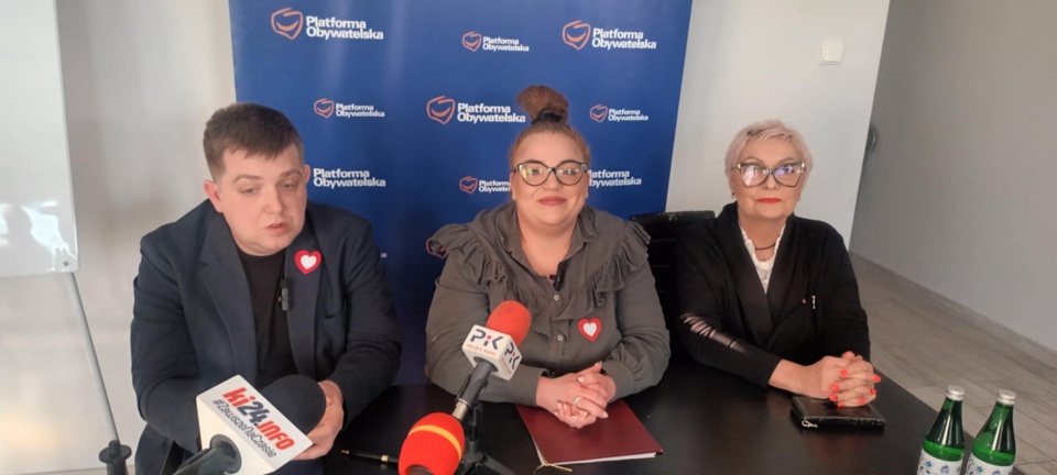 Tak było podczas konferencji PO w Inowrocławiu. / Fot. Marcin Glapiak