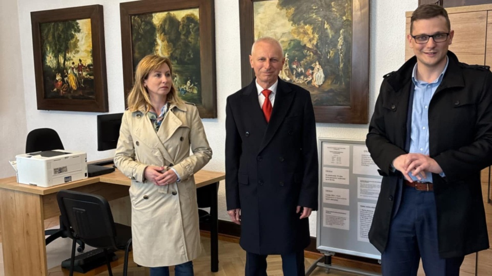 O Via Pomerania Michał Sztybel mówił przy okazji otwarcia punktu paszportowego w Inowrocławiu/fot. Marcin Glapiak
