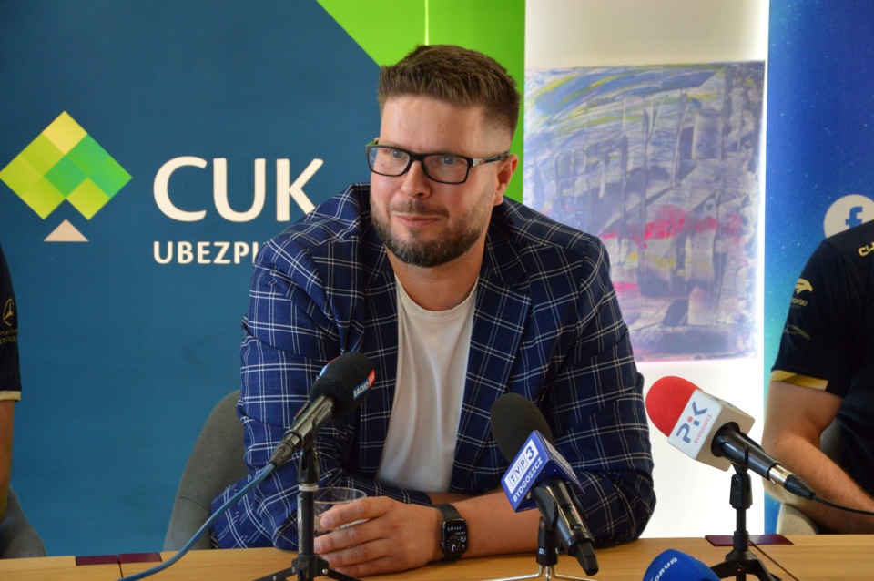 Prezes Karol Lejman (Anioły Toruń)/fot. Patryk Głowacki