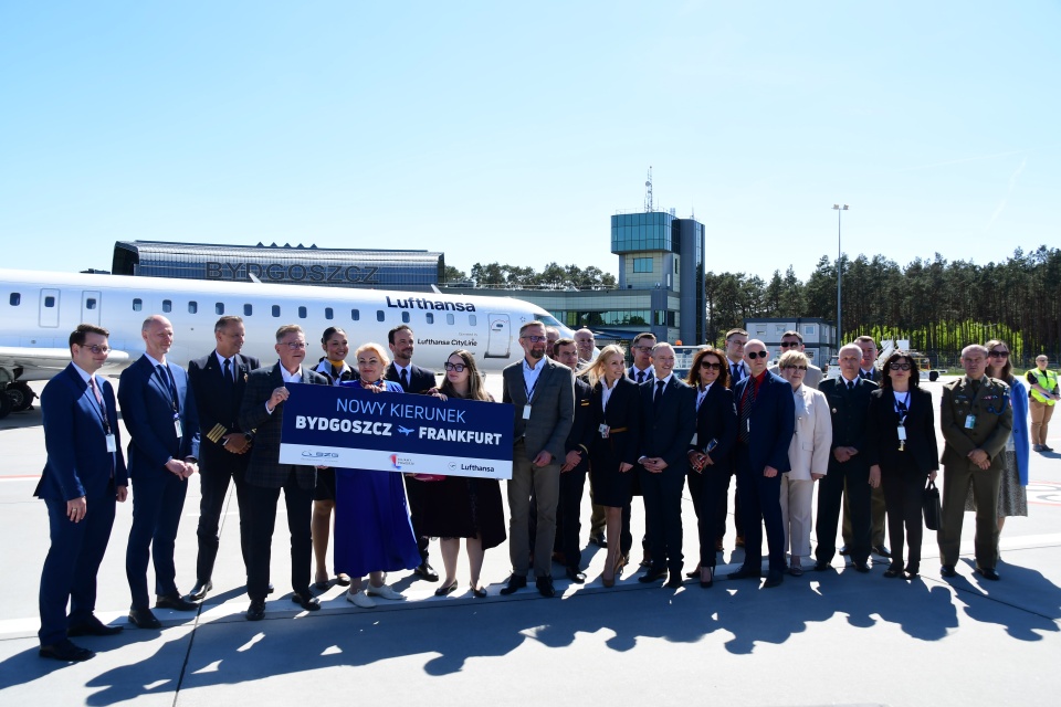 Po latach przerwy na bydgoskie lotnisko wróciły połączenia do niemieckiego Frankfurtu/fot: Port Lotniczy Bydgoszcz