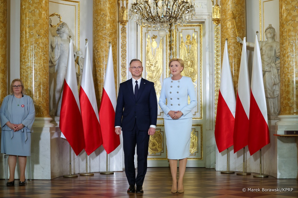 Para prezydencka, Andrzej Duda i Agata Kornhauser - Duda/Fot. Marek Borawski/KPRP