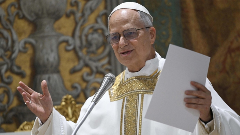 Papież Leon XIV odprawił mszę w Kaplicy Sykstyńskiej/fot: EPA, VATICAN MEDIA HANDOUT