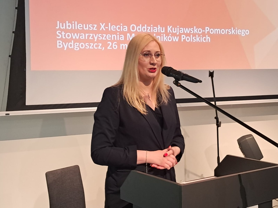Kujawsko-Pomorski Oddział Stowarzyszenia Muzealników Polskich obchodził 10. urodziny. Na zdjęciu Anna Kornelia Jędrzejewska, dyrektor Muzeum Okręgowego w Bydgoszczy/fot. Damian Klich