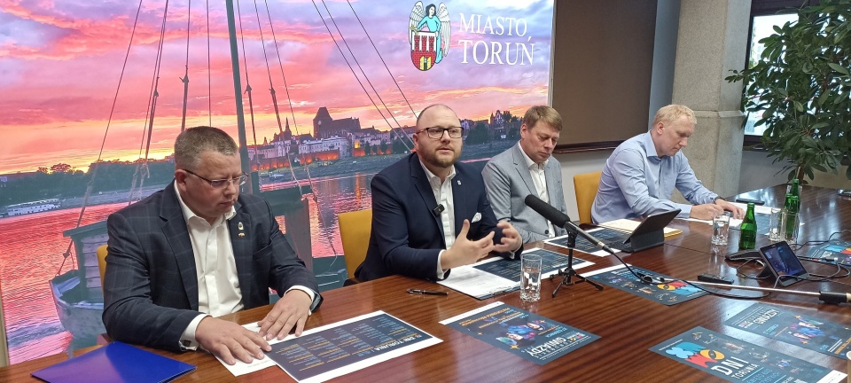 Tak było podczas konferencji prasowej dotyczącej Dni Torunia. / Fot. Monika Kaczyńska