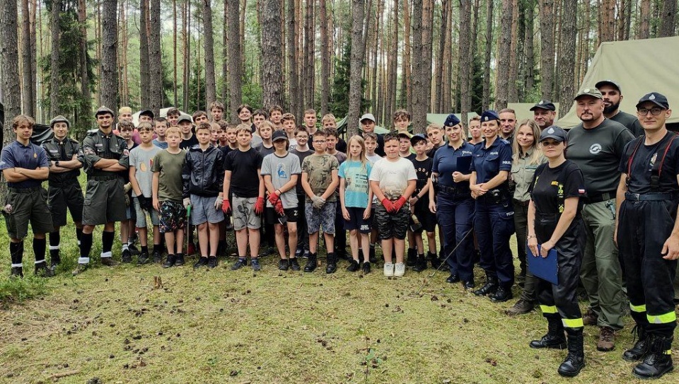 Kontrola na obozie 10. Bydgoskiej Drużyny Harcerzy „Zjawa”/fot. materiały policji