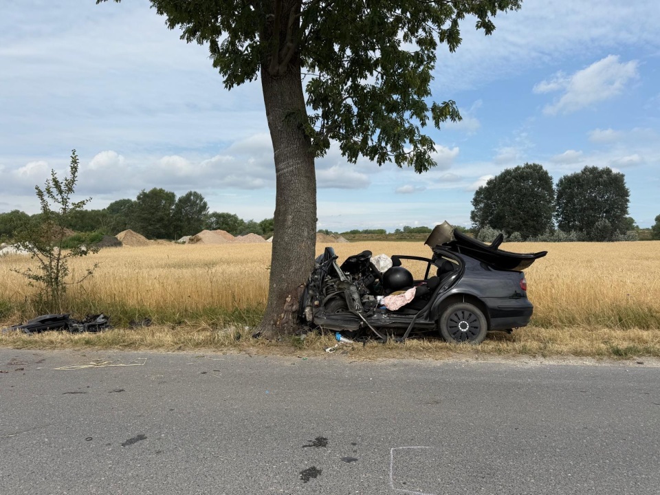 Na miejsce zadysponowano straż pożarną, policję oraz pogotowie ratunkowe/fot. KP PSP w Chełmnie