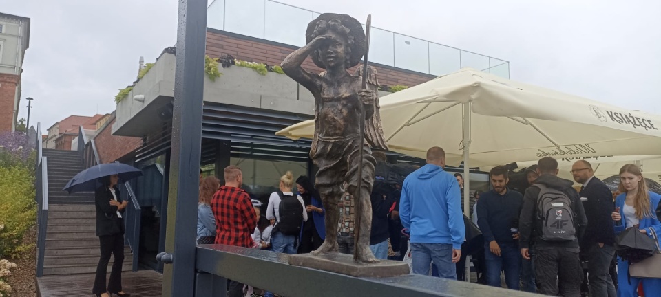 Anioł-flisak na Bulwarze Fildelfijskim/fot. Monika Kaczyńska