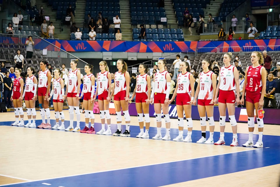 Polskie siatkarki doznały trzeciej porażki w tegorocznej Lidze Narodów/fot: Facebook, Volleyball World