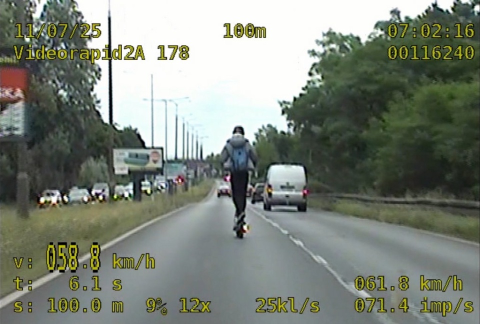 Kadr z policyjnego filmu/ źr. bydgoszcz.policja.gov.pl