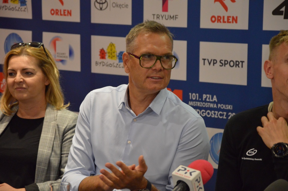 Prezes PZLA Sebastian Chmara liczy na dobre wyniki sportowców/fot. Patryk Głowacki