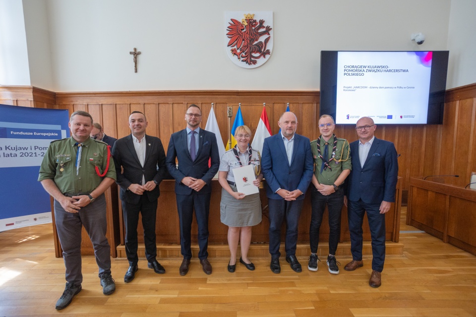 Ceremonia wręczenia umów z programu Fundusze Europejskie dla Kujaw i Pomorza/fot: Mikołaj Kuras dla UMWKP