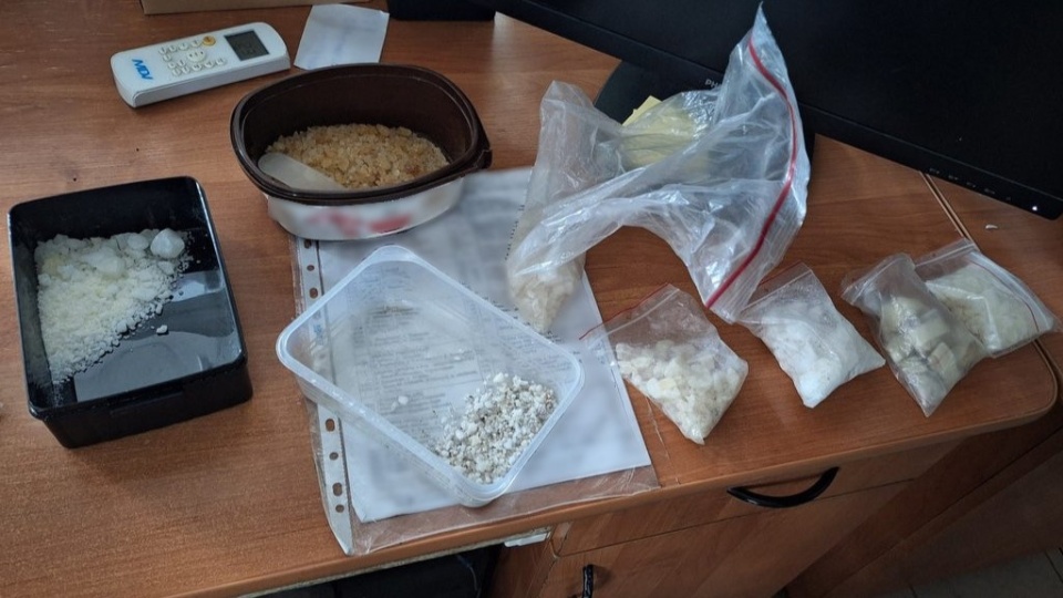 Bydgoscy policjanci przejęli ponad kilogram narkotyków/fot.: KMP w Bydgoszczy
