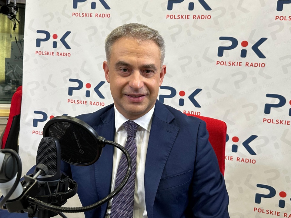 Wicepremier Krzysztof Gawkowski w studiu Polskiego Radia PiK/fot. Tomasz Kaźmierski