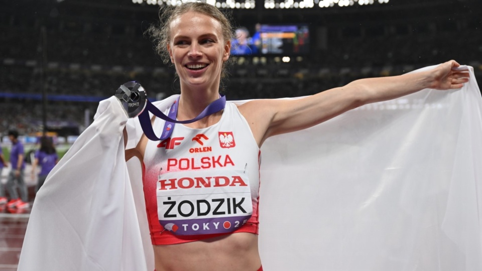 Maria Żodzik zdobyła srebrny medal mistrzostw świata w skoku wzwyż/fot.: PAP,