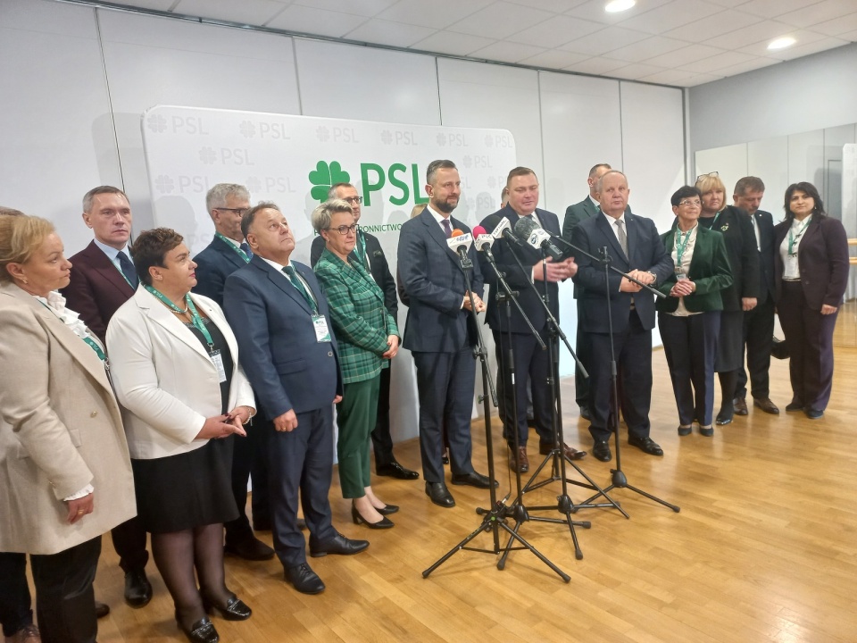 Wicepremier Władysław Kosiniak-Kamysz podczas zjazdu w Brześciu Kujawskim. / Fot. Marek Ledwosiński