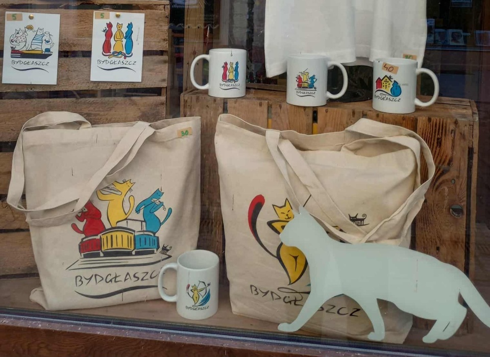 „Bydgłaszcz" - tak prezentują się nowe bydgoskie gadżety. / Fot. Damian Klich