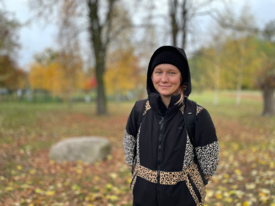 Małgorzata Perszutów z Fundacji Kwietnej, współorganizatorka akcji. / Fot. Natasza Trzebuchowska