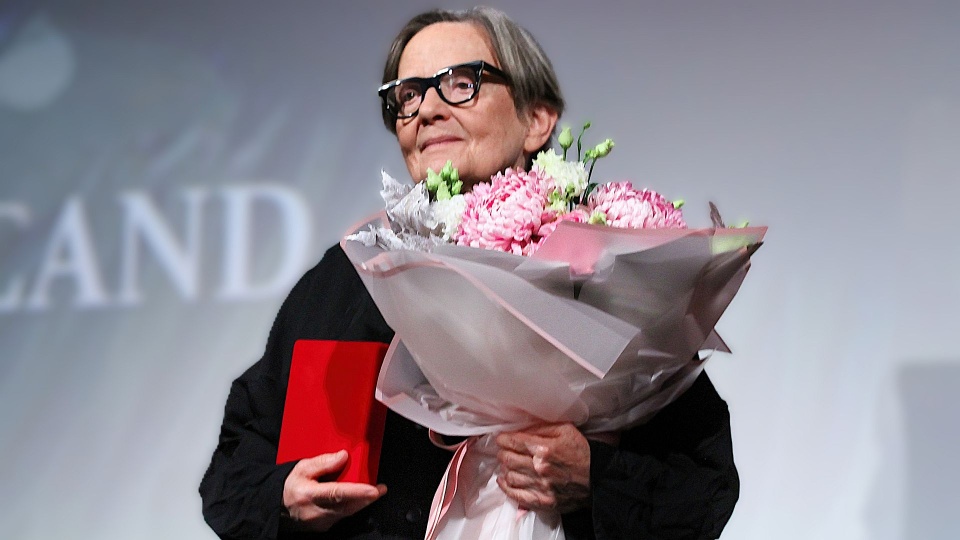 Agnieszka Holland z nagrodą Złoty Kadr za całokształt twórczości na Old Film Festival w Bydgoszczy/fot. Piotr Walczak