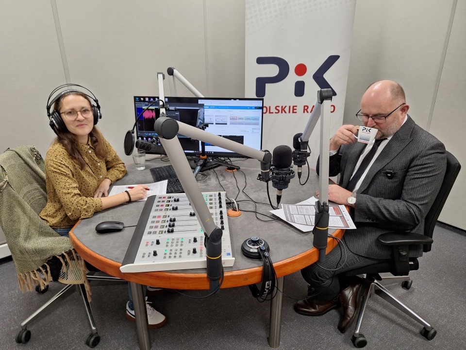 Marszałek Piotr Całbecki. Rozmawiała z nim Adriana Andrzejewska-Kuras/fot. Tomasz Bielicki