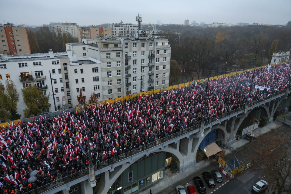 Marsz Niepodległości w Warszawie/fot. Paweł Supernak, PAP