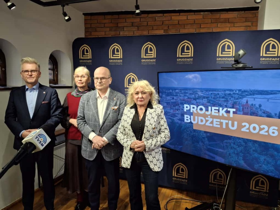 Prezydenci Grudziądza mówili o budżecie miasta na 2026 rok/fot. Marcin Doliński