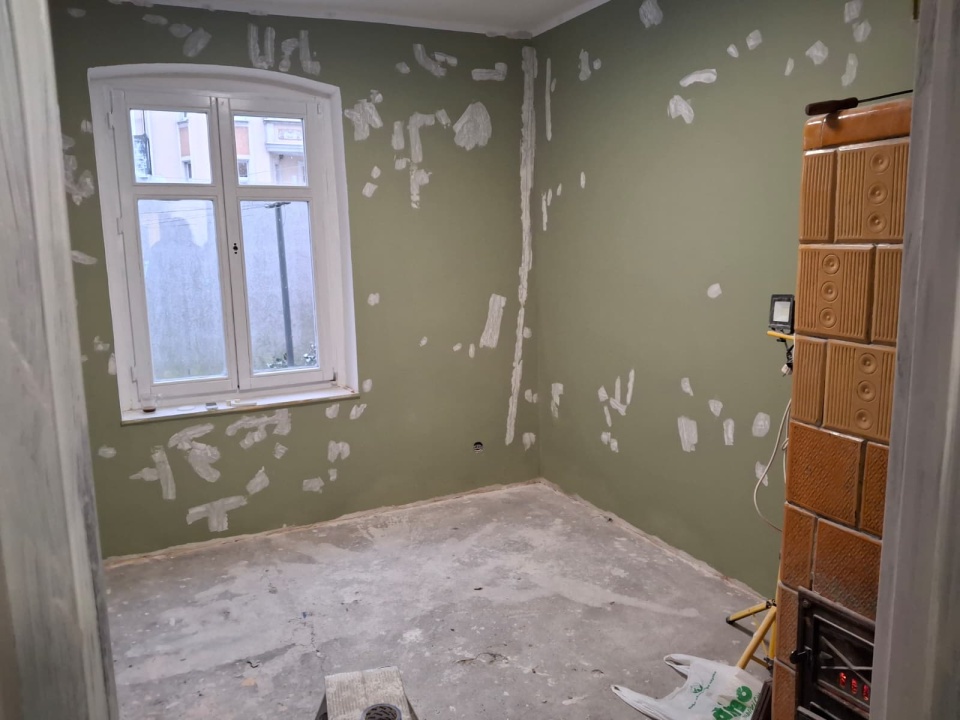 Remont u pana Wiesława i jego synka trwa. / Fot. Marcin Doliński