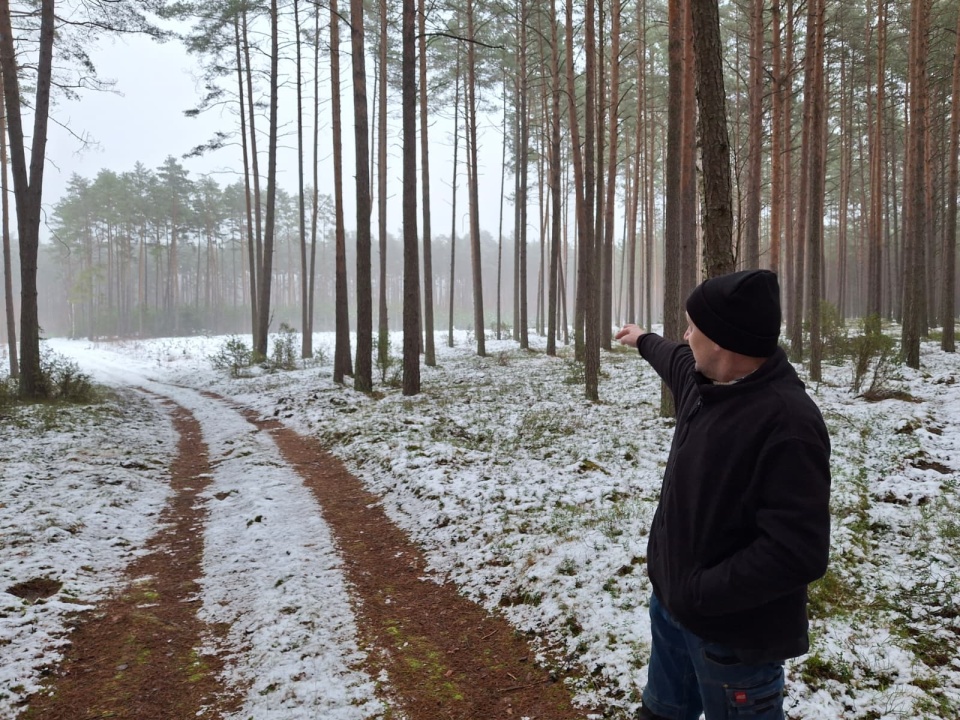 Pan Roman ze Śliwic opowiedział o spotkaniu z wilkiem/fot. Marcin Doliński