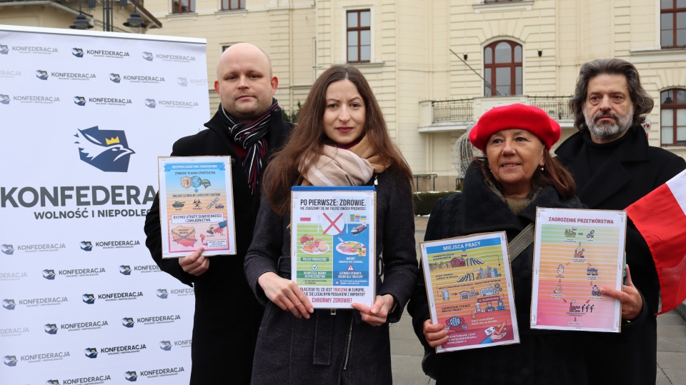 „Nie" dla umowy Unii Europejskiej z Mercosurem - konferencja Konfederacji w Bydgoszczyfot. Tatiana Adonis