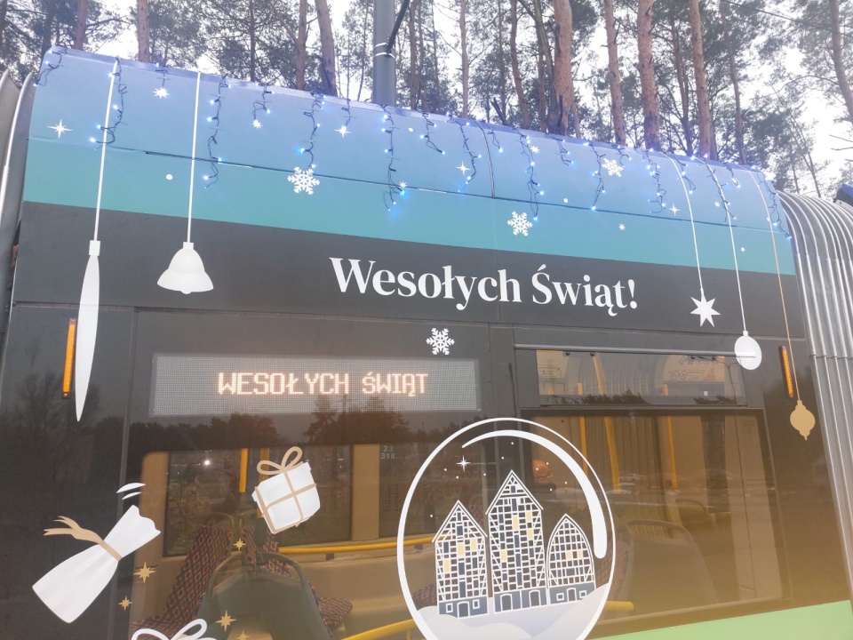 Świąteczny tramwaj już na bydgoskich torach! Będzie kursować do 6 stycznia/fot. Sława Skibińska-Dmitruk