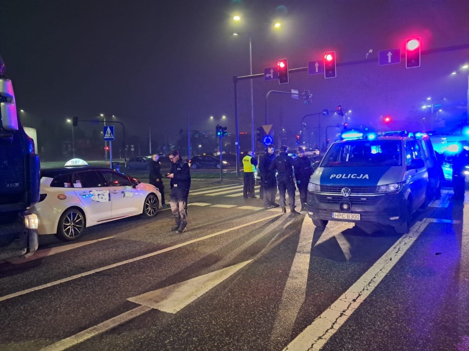 Ciężarówkę zatrzymano na ul. Toruńskiej. / Fot. Bogumiła Wresiło