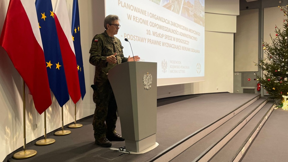 Konferencja o zabezpieczeniu medycznym w Wojskowym Szpitalu Klinicznym z Polikliniką w Bydgoszczy/fot. Natasza Trzebuchowska