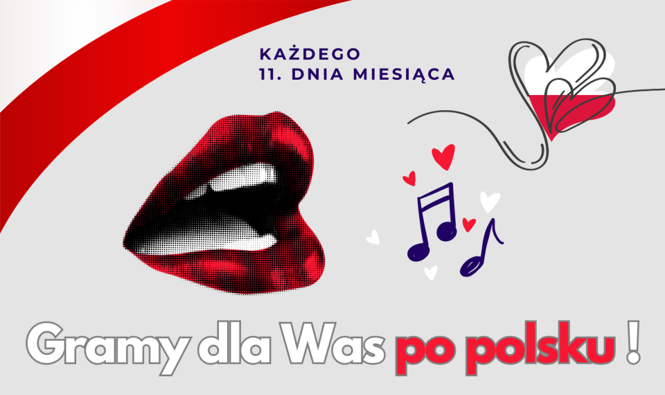 Przez cały dzień grać będziemy tylko po polsku./ Grafika: Tomasz Bielicki