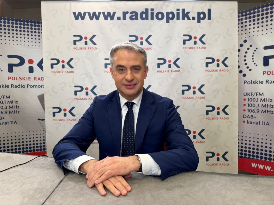 Wicepremier i minister cyfryzacji Krzysztof Gawkowski w studiu Polskiego Radia PiK/fot. Tomasz Kaźmierski