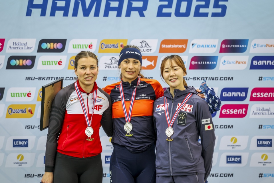 Kaja Ziomek-Nogal stanęła na drugim stopniu podium/fot. PAP/EPA/Geir Olsen