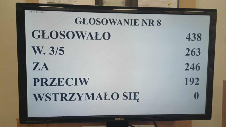 Sejm nie odrzucił weta prezydenta wobec tzw. ustawy łańcuchowej/fot. transmisja TV Sejm