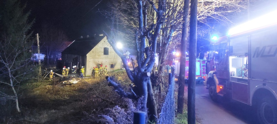 Podczas pożaru paliło się głównie wyposażenie jednego z pomieszczeń. / Fot. Straż pożarna w Sępólnie Krajeńskim