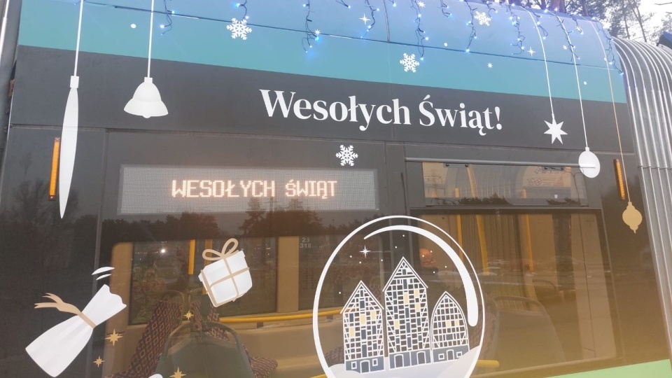 Świąteczny tramwaj już jeździ po bydgoskich torach. Będzie kursować do 6 stycznia/fot. Sława Skibińska-Dmitruk/Archiwum