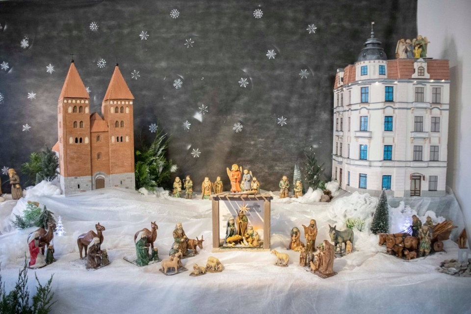 Twórcą figurek Jest Jan Szafrański, a makiety znanych inowrocławskich budynków stworzyło Bractwo Toruńskich Belenistów/fot. Muzeum im. Jana Kasprowicza Inowrocław